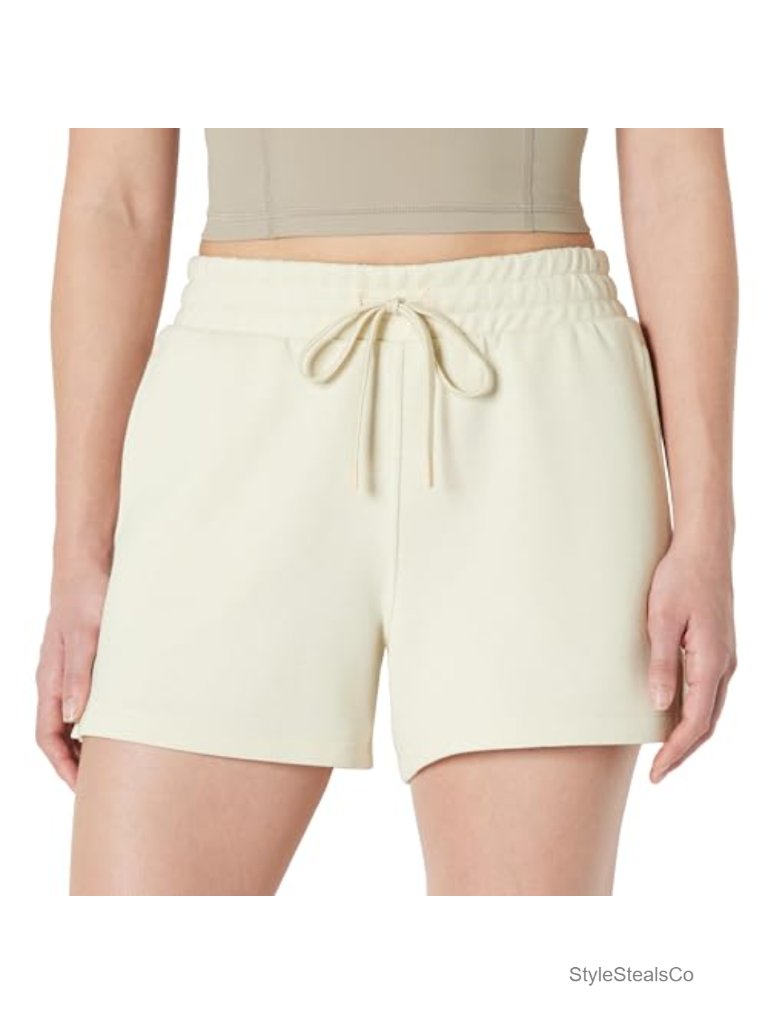 High Waist Relaxed Fit Active Lounge Workout Gym Shorts 4" Inseam